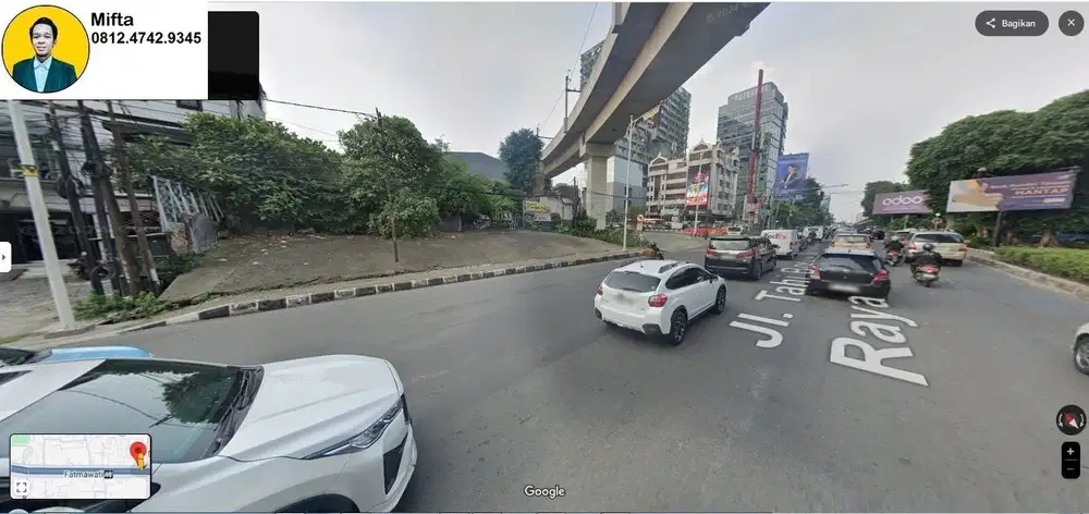 370. Dijual Tanah Strategis Hook di Fatmawati TB Simatupang JAKSEL