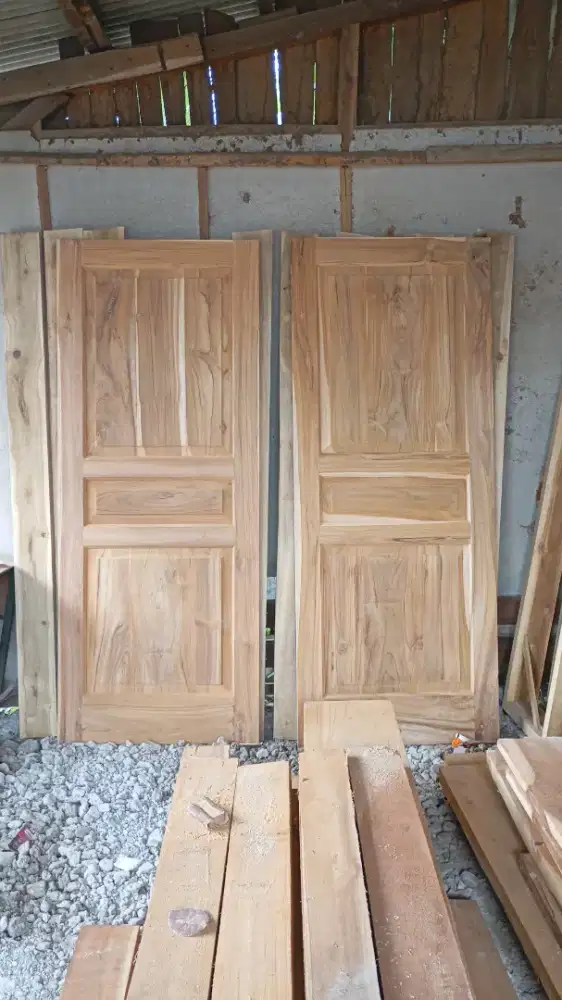 Jual pintu, kusen kayu jati tua murah