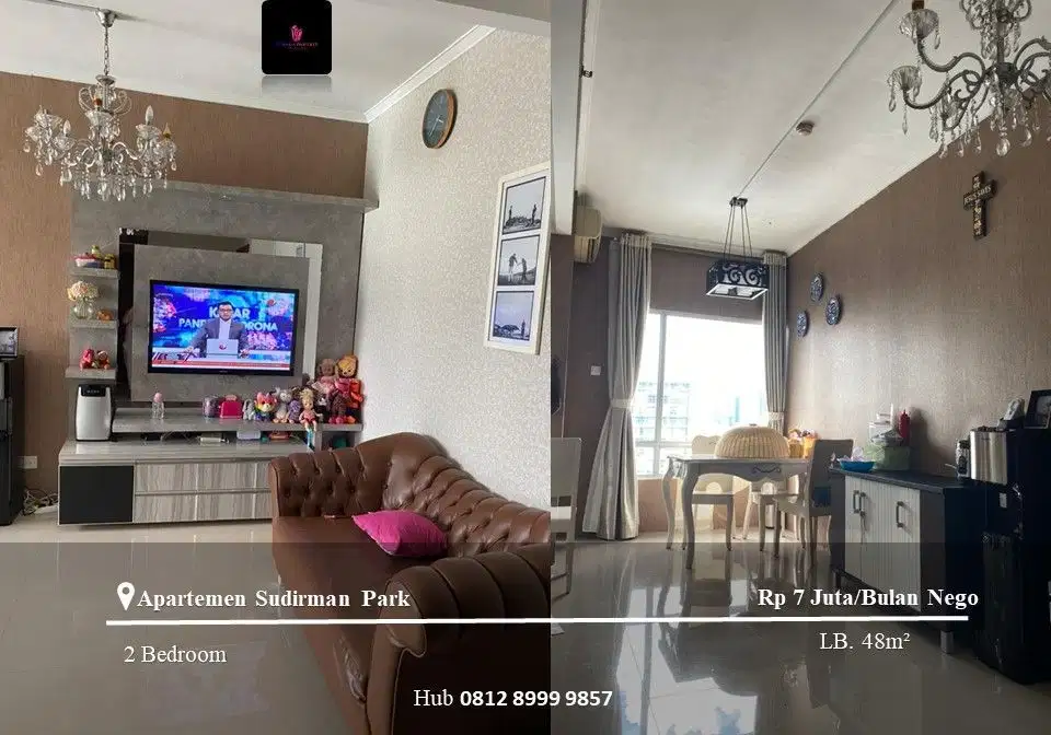 Disewakan Apartement Sudirman Park High Floor 2BR Full furnished