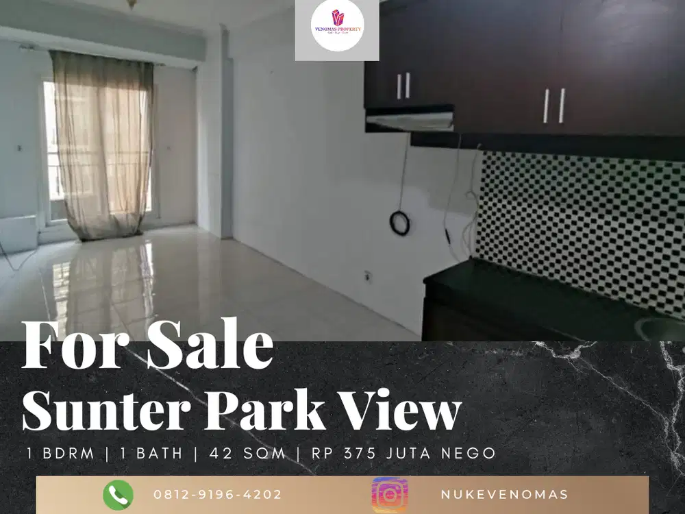 Dijual Apartement Sunter Park View 1 BR Semi Furnished Bagus