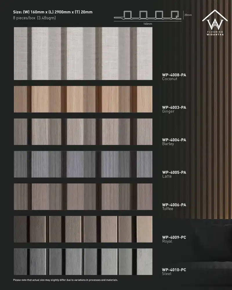 Wpc Wall Panel Taco Deco Dinding Motif Kayu 2,9m