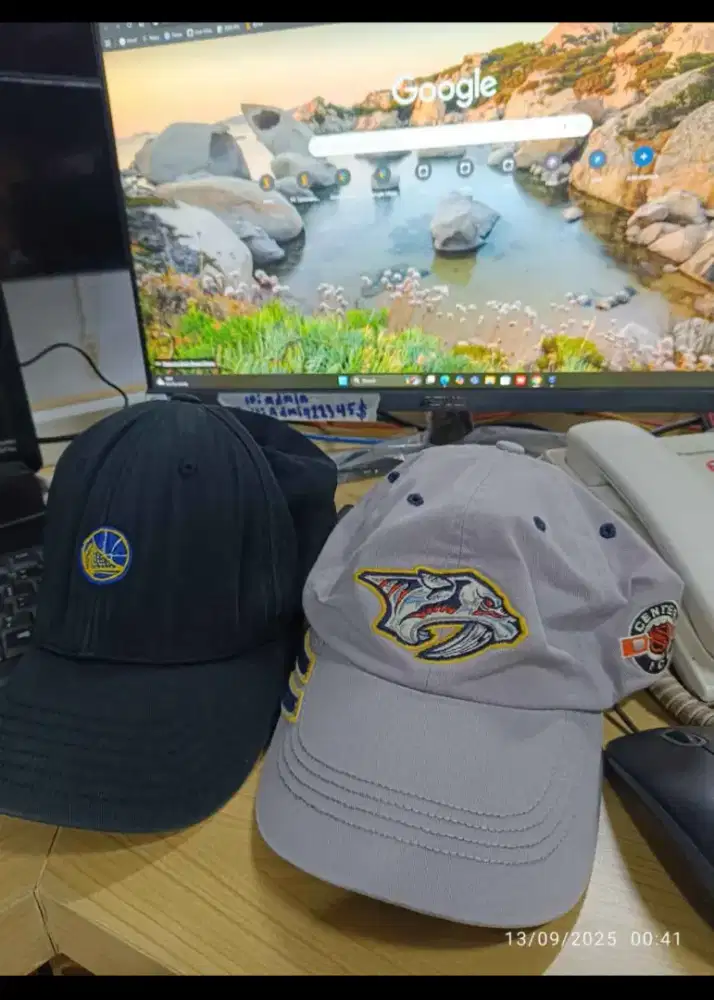 Topi NBA dan NHL bukan new era Nike Adidas puma