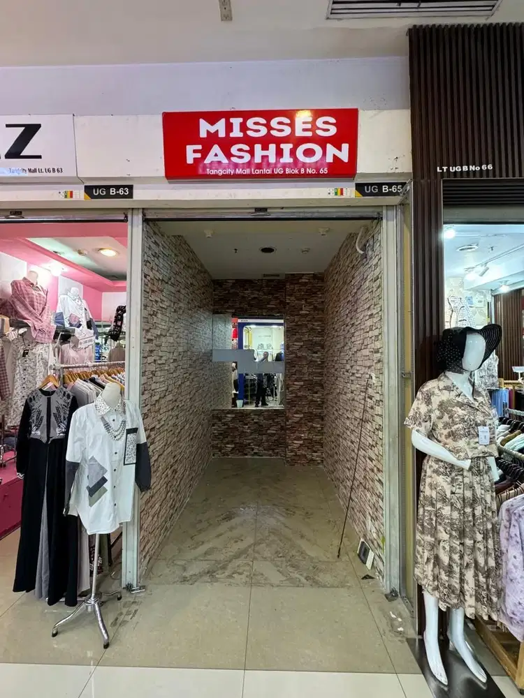 Jual toko kios murah Lantai UG Tangcity Mall Kota Tangerang