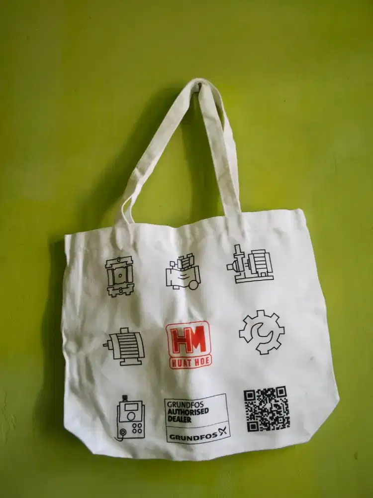 Tas kain putih jinjing nego harga dari 100-50 rb