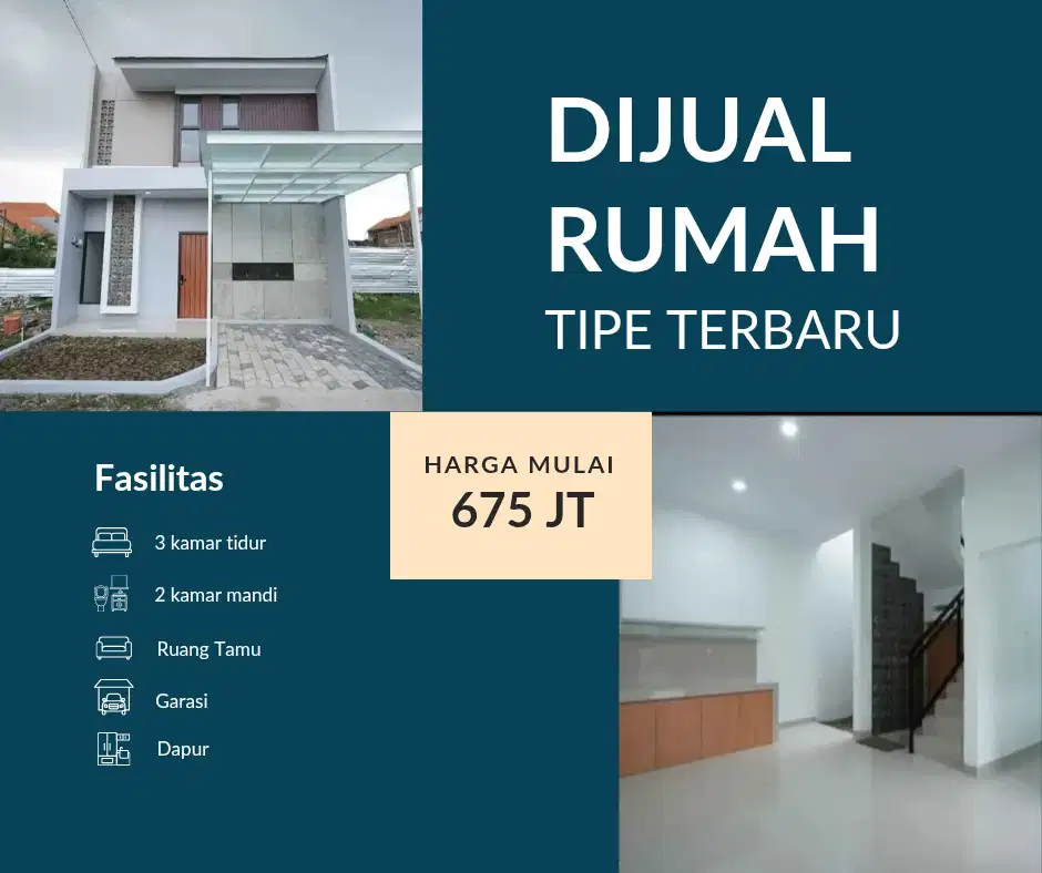 rumah 2 lantai harga terjangkau