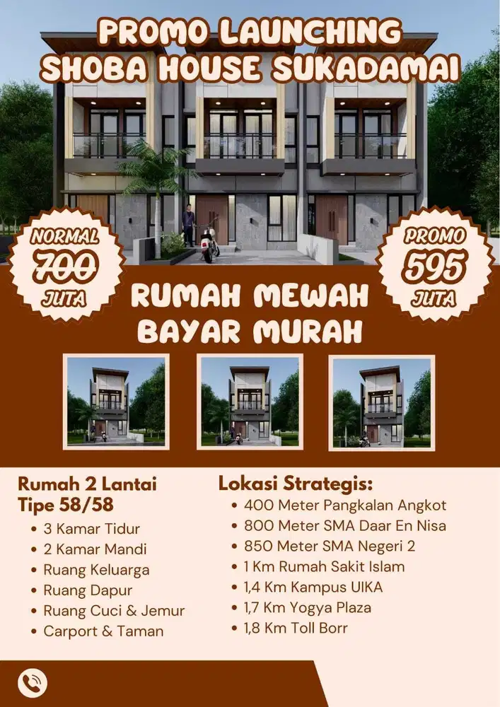 Rumah Murah Kota Bogor, Rumah 2 Lantai Harga 500 jutaan saja