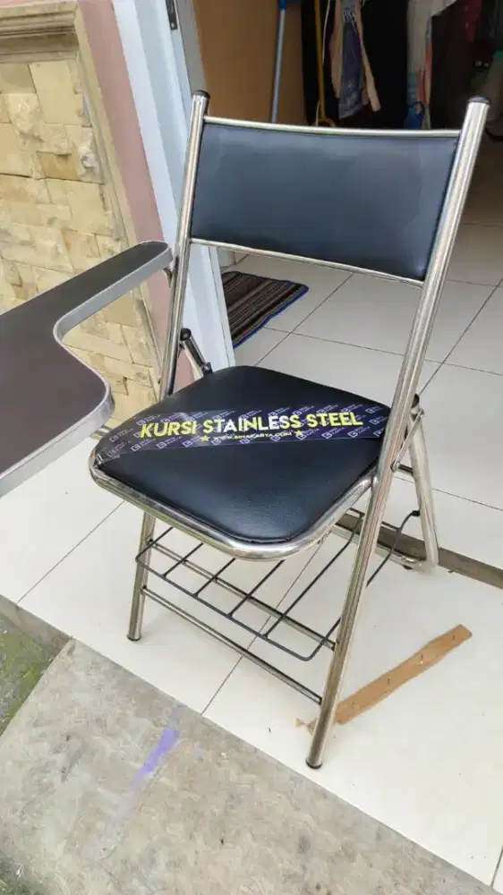 Kursi Kuliah Lipat Full Stainless Fuji