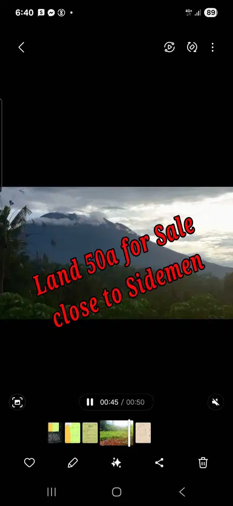 Land 57a for Sale close to Sidemen Traditional Village Bali