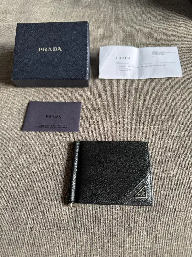 Dompet Card Holder Pria Prada