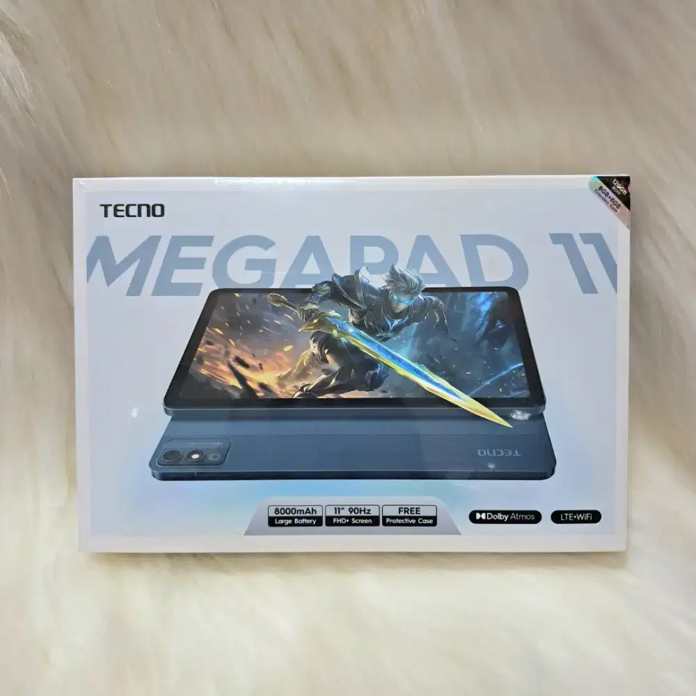 Tecno Megapad 11 8/256 8/128 Gb New Baru Murah Garansi Resmi 1 Tahun