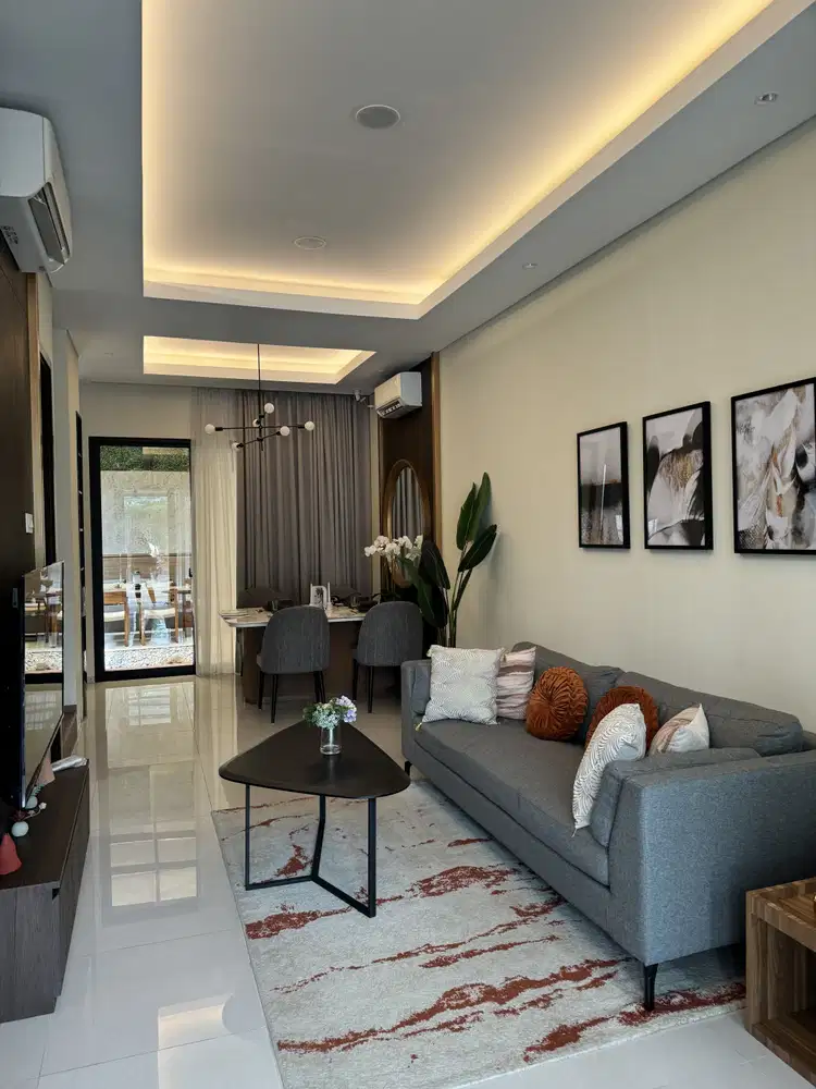 RUMAH BARU 2lt VIRYA SEMANAN 160m2 SEMI FURNISHED SERAH TERIMA SEGERA
