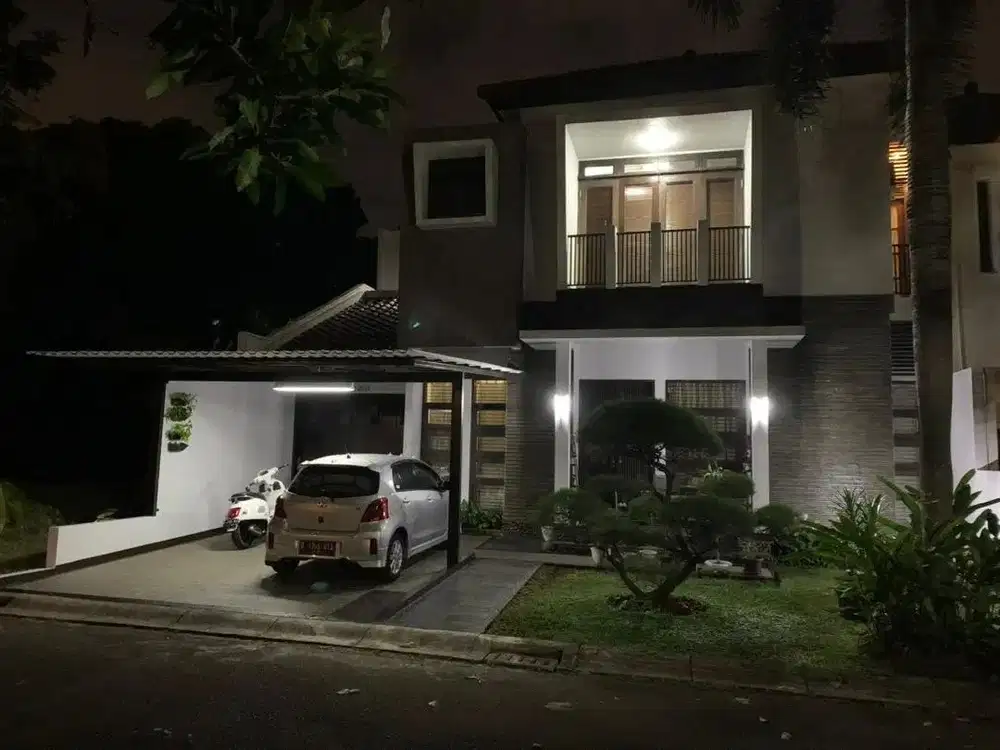 Rumah cantik terawat puri bintaro sektor 9 siap huni semifurnished