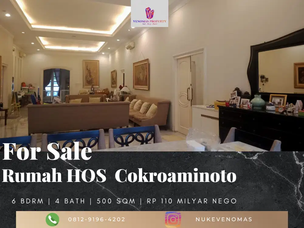 Dijual Rumah 2 Lantai Bagus di HOS Cokroaminoto