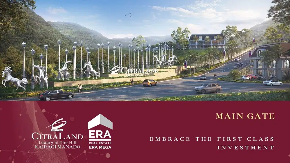 Rumah mewah 2 lantai indent view gunung Citraland Kairagi