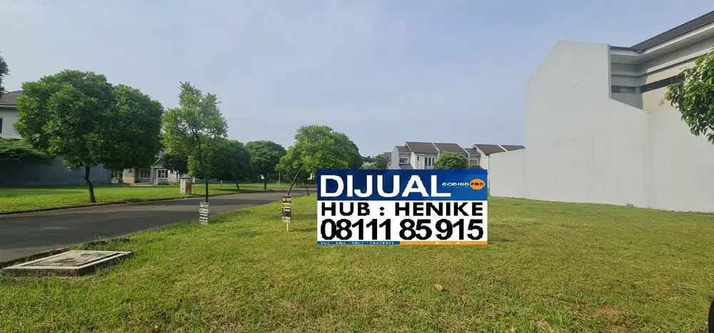 Kavling Hoek Lt. 291 Rp 3.5jt Cempaka Suvarna Sutera Cikupa Tangerang