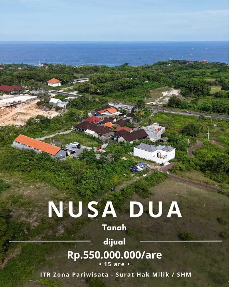 TANAH OCEAN VIEW DARI LANTAI 1 DEKAT HOTEL APURVA KEMPINSKI