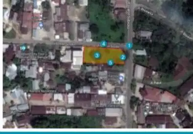 Dijual cepat Kavling/tanah hoek di Jl. Gatot Subroto/jl Soesilo, Tanjung Pandan, Belitung
