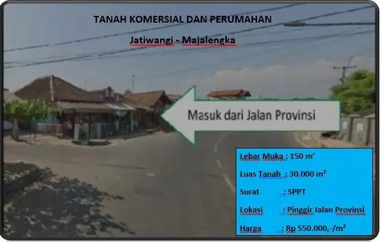 tanah komersial dan perumahan