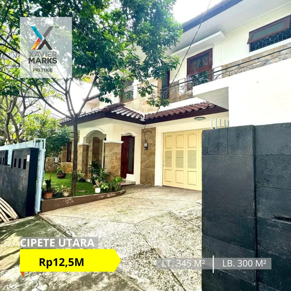 DIJUAL/SEWA RUMAH SIAP HUNI KOKOH TERAWAT CIPETE UTARA JAKARTA SELATAN