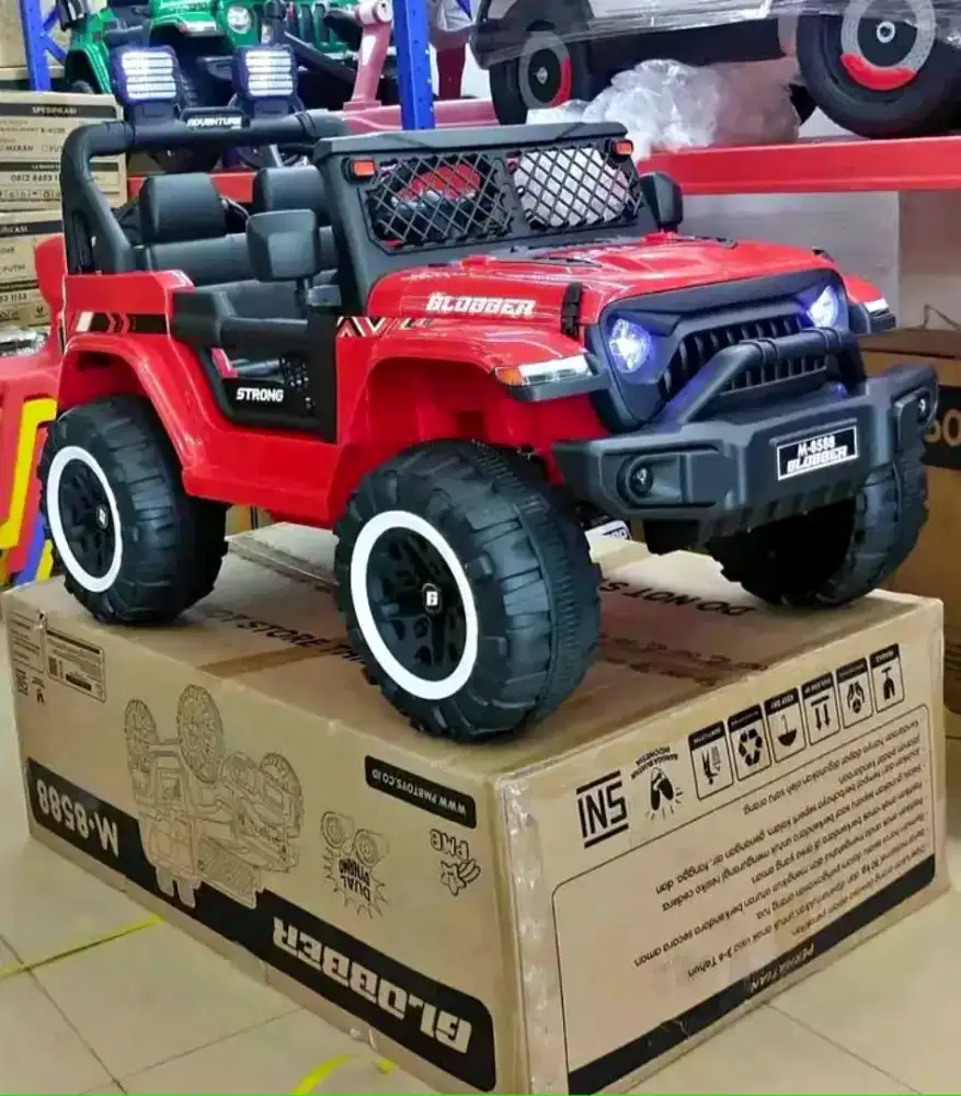 Promo Mobil Aki Jeep Globber trlaris bsa remote n manual, bergaransi