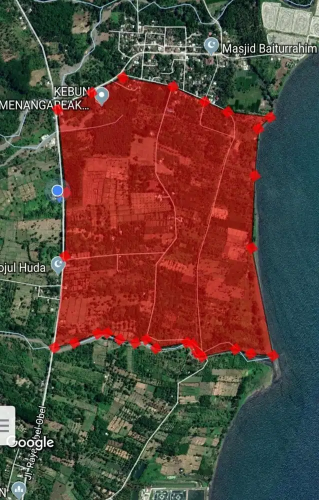 Dijual lokasi tambak di Sambelie lombok Timur
