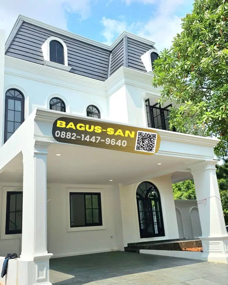 Jual Rumah Hook Baru  American Classic  Ada Kolam Renang Dan depan Taman  Di Puri Bintaro 9