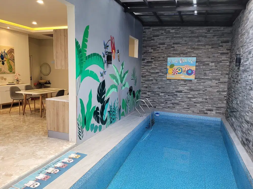 Rumah cluster Gading Serpong 3,5M ada swimming pool nya