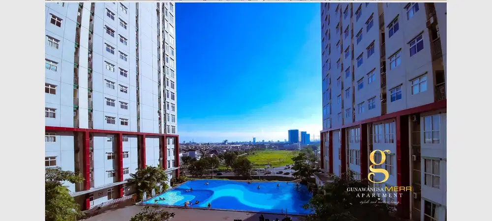apartemen gunawangsa merr tower lt 25 fully furniture