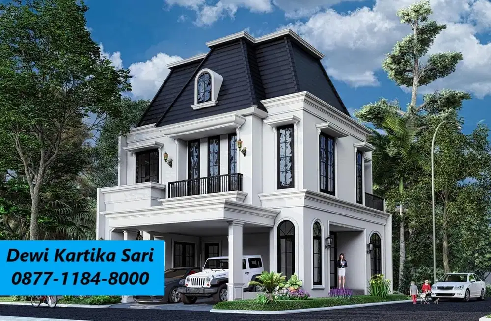 Rumah American Style Kekinian Baru di Kebayoran Bintaro RN-16472