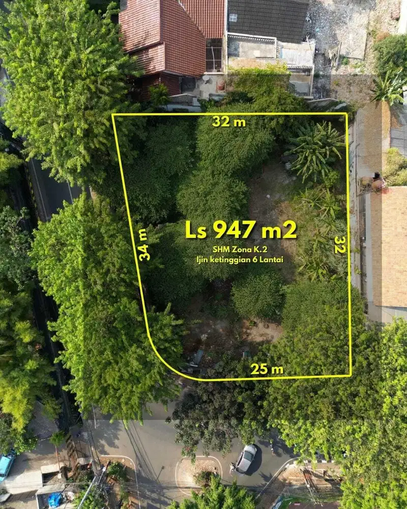 Di Jual Tanah Komersial di Jl. Duren Tiga 347 RT 008 RW 01, Pancoran,