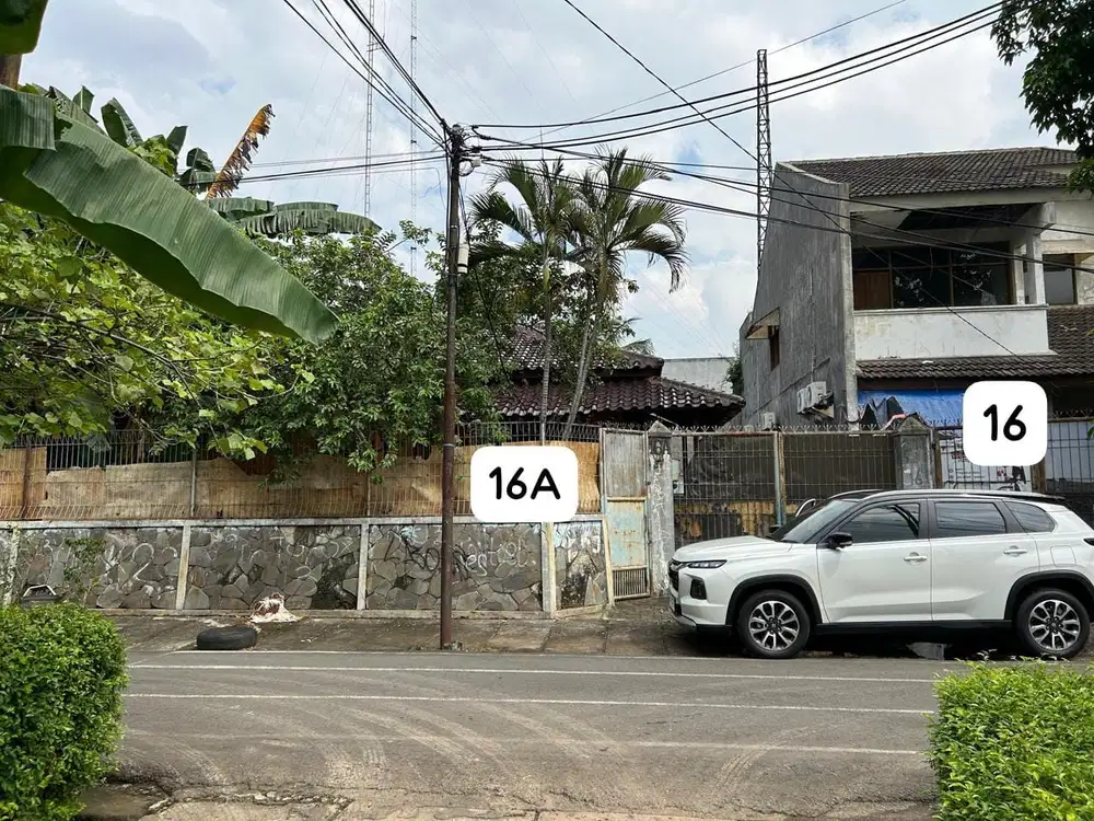 DIjual Rumah Hitung Tanah Jl. Mesjid Nur No 16 & 16A Permata Hijau Jak