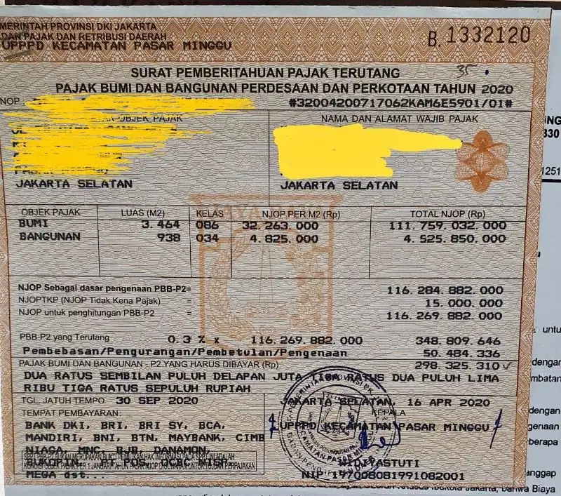 DIJUAL LAHAN KOMERSIAL DI BAWAH NJOP di TB Simatupang Jaksel