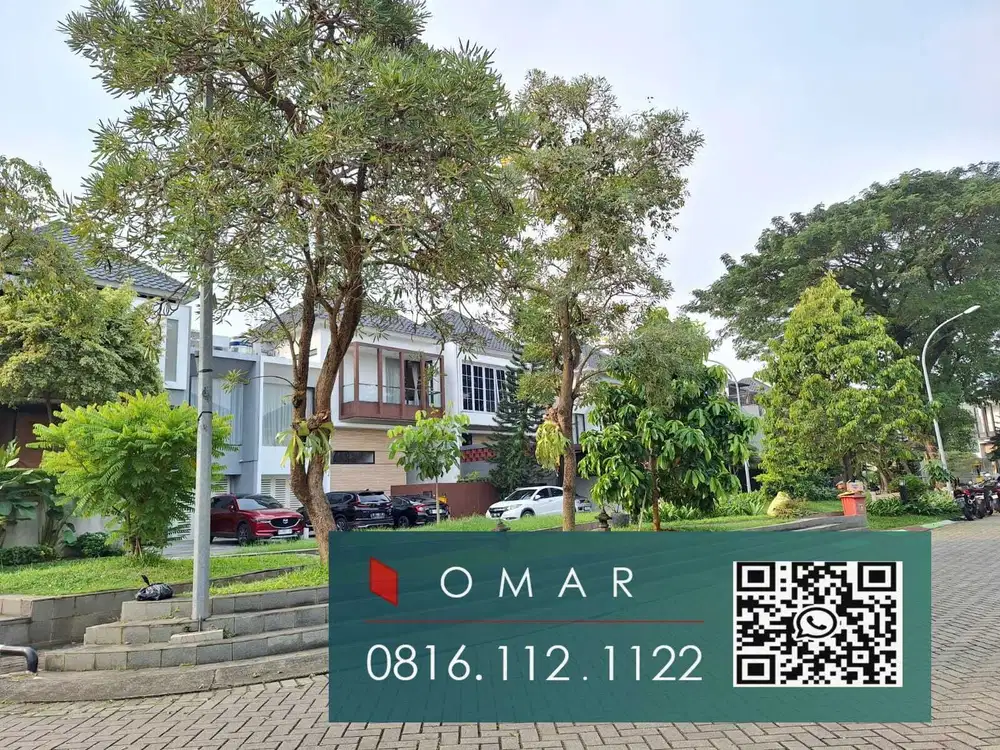 Kebayoran Bintaro sektor 9 rumah cantik depan taman luas 271