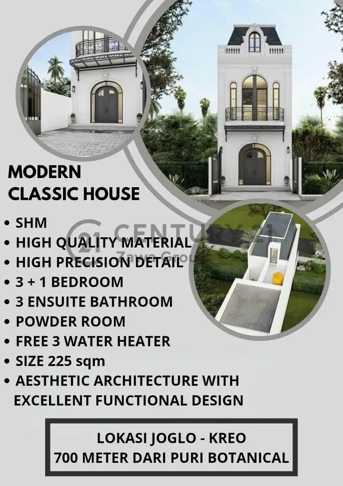 Dijual Rumah Kondisi Baru di Joglo Kreo Dengan Desain Estetik