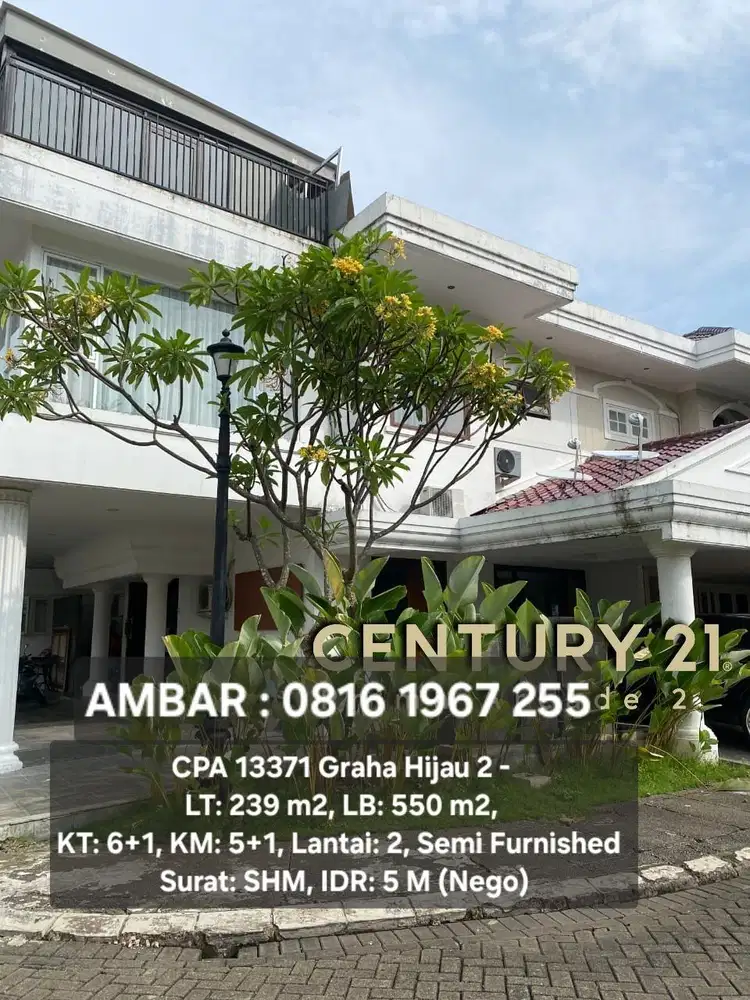 13371 - Rumah mewah semi furnished posisi hook