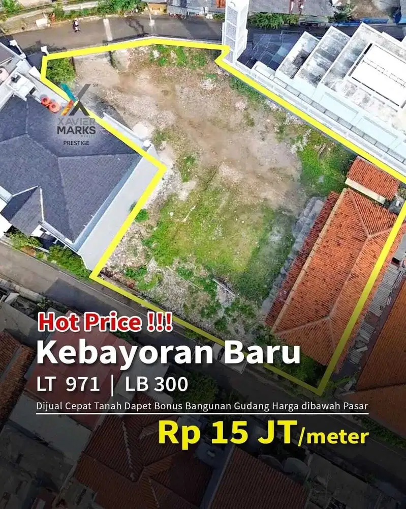 DIJUAL CEPAT – TANAH + BONUS GUDANG   Radio Dalam. Kebayoran Baru Jak-