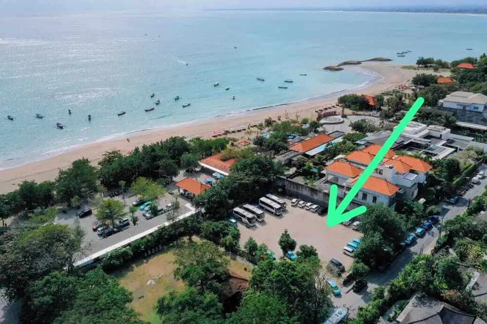 Barang Langka.Kavling Tanah di depan Pantai Jerman, Kuta, Bali
