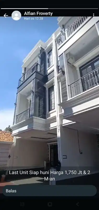 Rumah baru 3Lt siap huni dalam cluster di Jagakarsa Jaksel