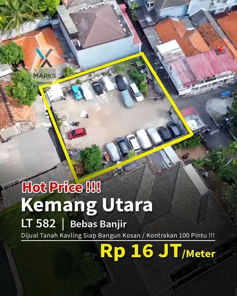 Di jual Tanah Kavling Siap Bangun Kosan 100 Pintu  Lokasi di kemang ut