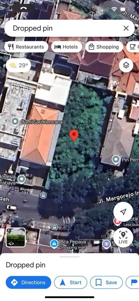 Termurah Kavking Raya Margorejo Komersial Area