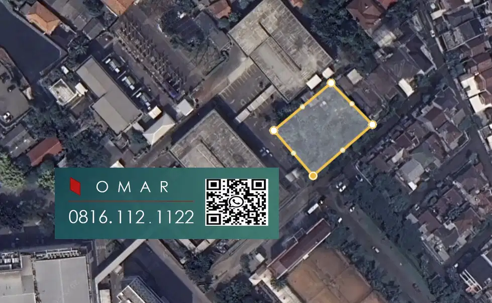 kavling luas 1200 bintaro sektor 3A / 5   cocok untuk kantor gudang atau padel