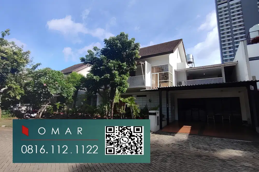 Rumah luas dengan taman belakang dalam cluster area bintaro sektor 9