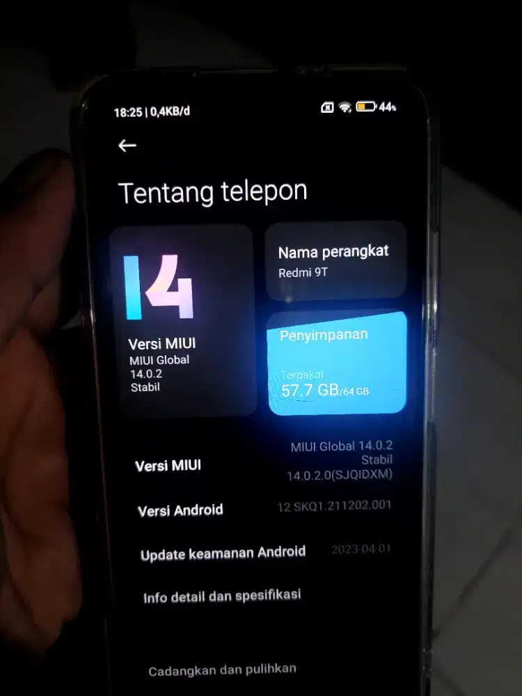 Redmi 9T 4/64 Gb bekas/second