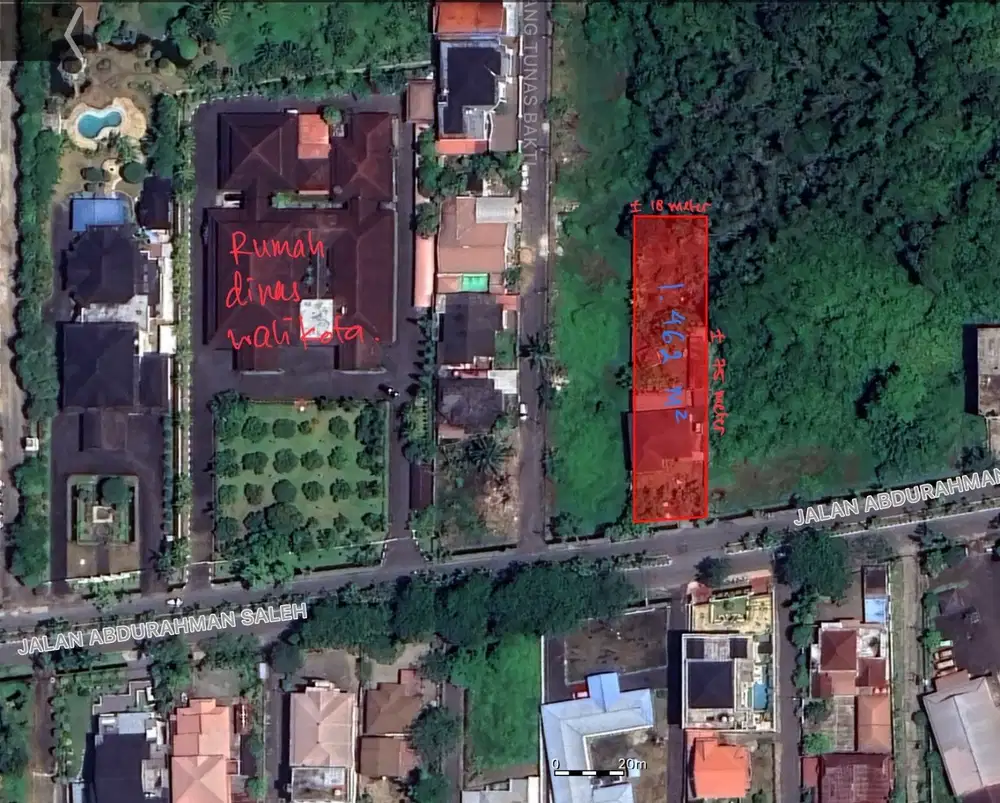 Tanah / Rumah Tua BLKI