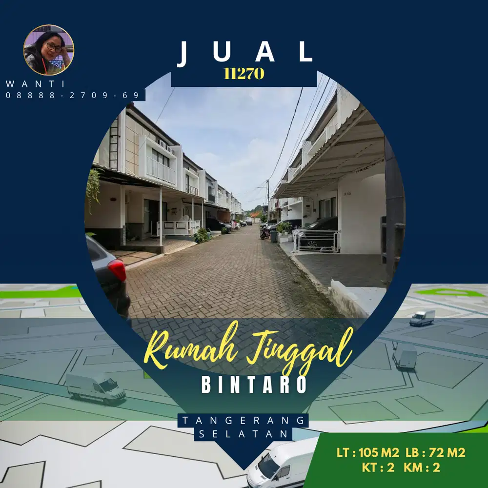 Rumah 2 Lantai Siap Huni Nempel Bintaro