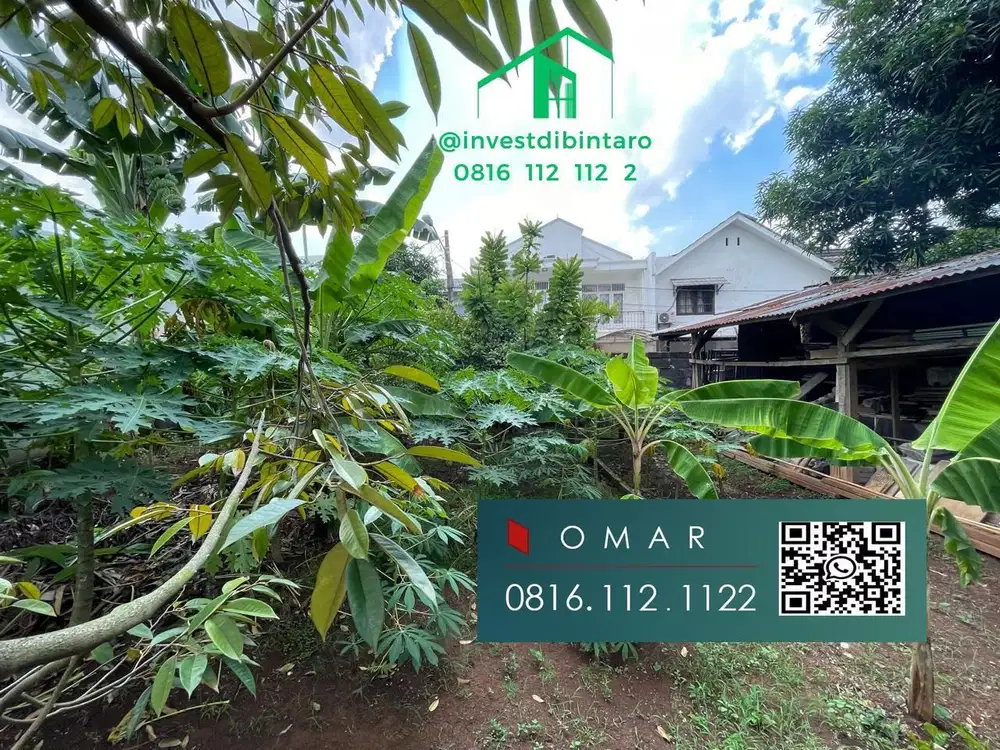 Kavling termurah di Puter Bintaro Jaya sektor 5  500 m to