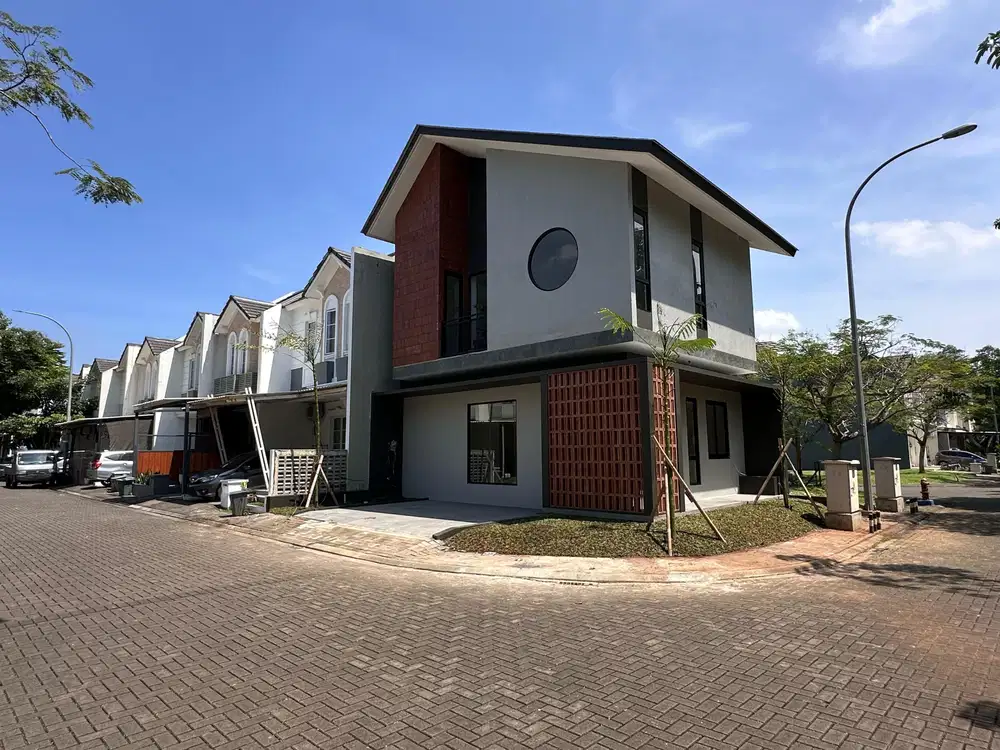 Rumah Modern bangunan mandiri BSD Azura Vanya park