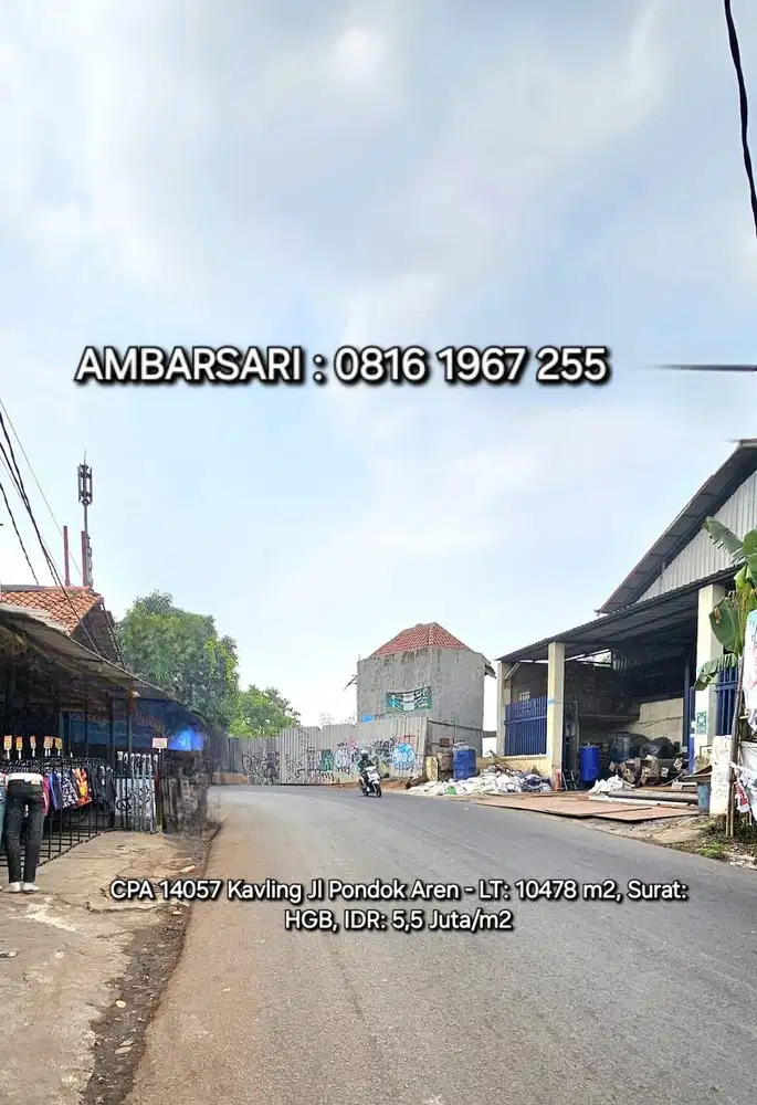 14057 - Kavling untuk cluster, pertokoan, yayasant atau sekolahis