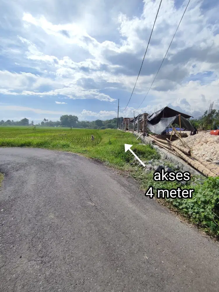 TANAH KAVLING VIEW SAWAH DEKAT PANTAI CEMAGI