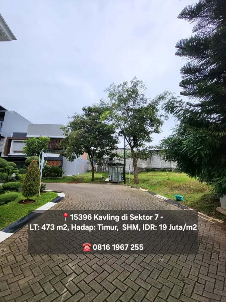 15396 Kavling matangbdan murah di bintaro sektor 7 shm